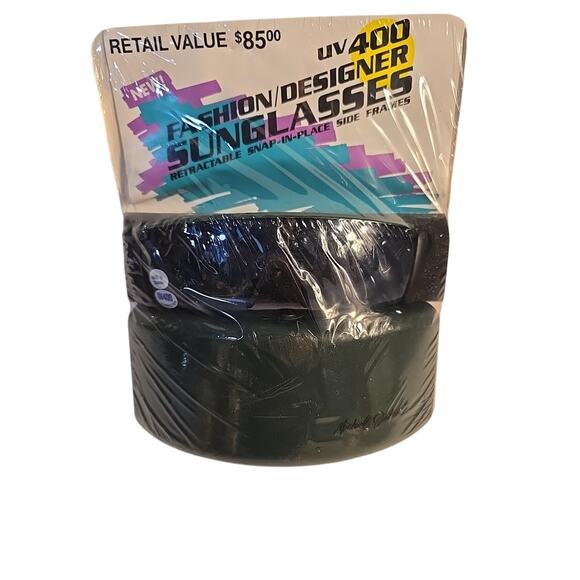 Michael Jackson Original Sunglasses MonoGram UV 400 1988 Green Sealed. - Picture 1 of 4